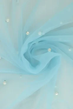 Mesh Pearls - Licht Blauw - 05