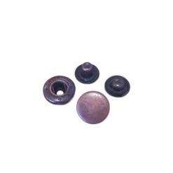 Metalen Drukknoop 17mm - Old Copper