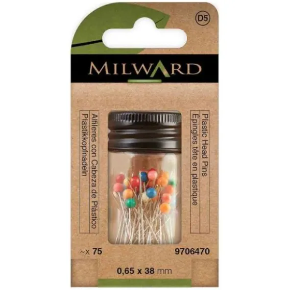 Milward - Kopspelden Gekleurd Kunststof - 75st