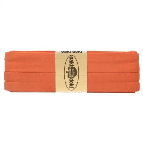 Oaki Doki Tricot Biaisband - Herfst Oranje 948