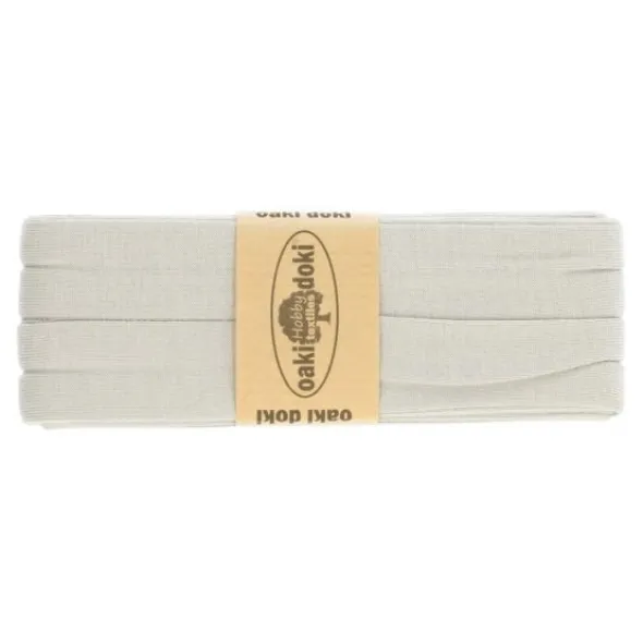 Oaki Doki Tricot Biaisband - Licht Grijs 117