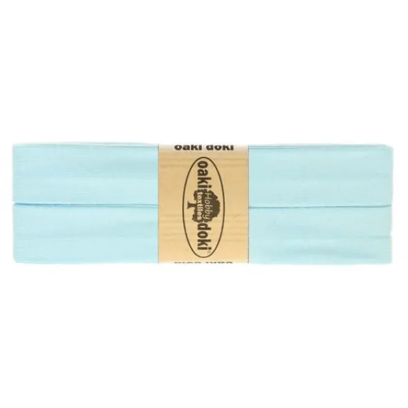 Oaki Doki Tricot Biaisband - Pastel Blauw 102