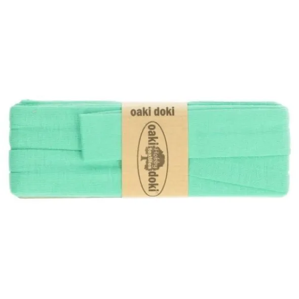Oaki Doki Tricot Biaisband - Turquoise 122