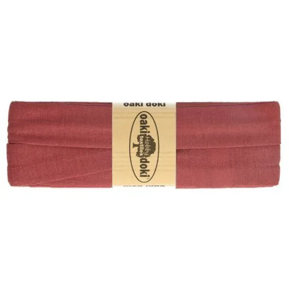 Oaki Doki Tricot Biaisband - Vintage Rood 014
