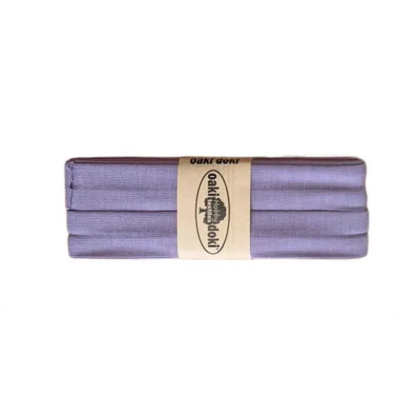 Oaki Doki Tricot Biaisband - Vintage Donker Lavendel 441