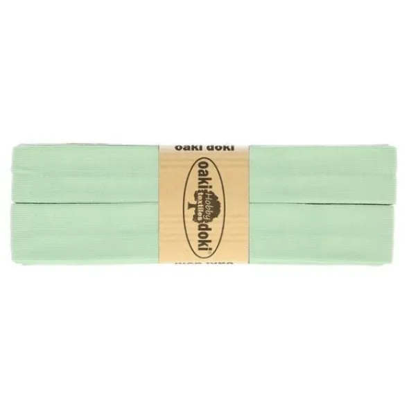 Oaki Doki Tricot Biaisband - Zacht Mint 025