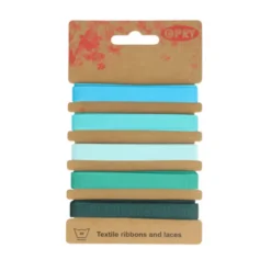 Opry Gekleurd Lint 10mm-Blue/Green