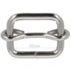 Opry Gesp met Schuif - Silver - 20mm