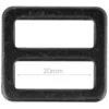 Opry Gesp Plat - Dark Silver - 20mm