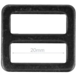 Opry Gesp Plat - Dark Silver - 20mm