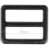 Opry Gesp Plat - Dark Silver - 25mm