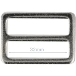 Opry Gesp Plat -Nikkel - 32mm