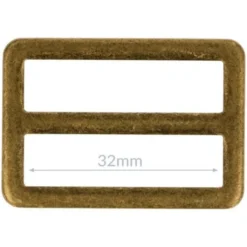 Opry Gesp Plat - Old Gold - 32mm