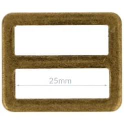 Opry Gesp Plat - Old Gold - 25mm