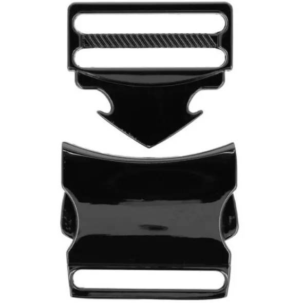 Opry Klikgesp - Dark Silver - 20mm