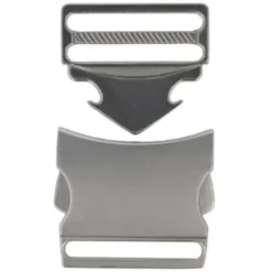 Opry Klikgesp - Mat Silver - 25mm