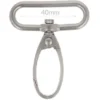 Opry - Musketonhaak - Mat Silver - 40mm