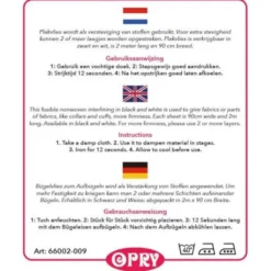 Opry Plakvlies - 90x200cm Wit