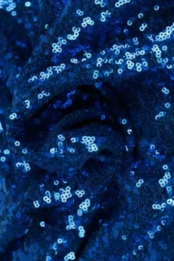 Pailletten Stof - Kobalt Blauw