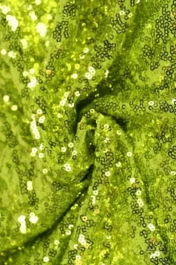 Pailletten Stof - Lime groen