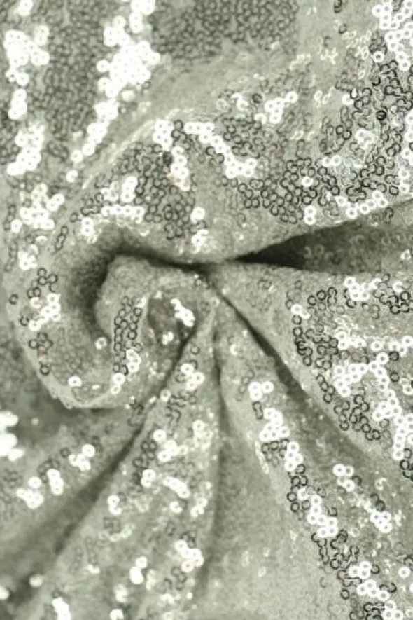 Pailletten Stof - Zilver
