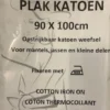 Plak Katoen - wit