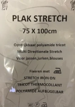 Plak Stretch - 75x100cm Zwart