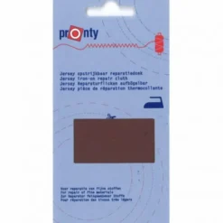 Pronty Reparatiedoek Jersey Opstrijkbaar - Brown