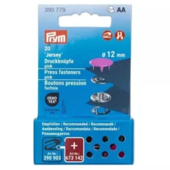 Prym - Gekleurde Jersey drukknopen 12mm - Pink
