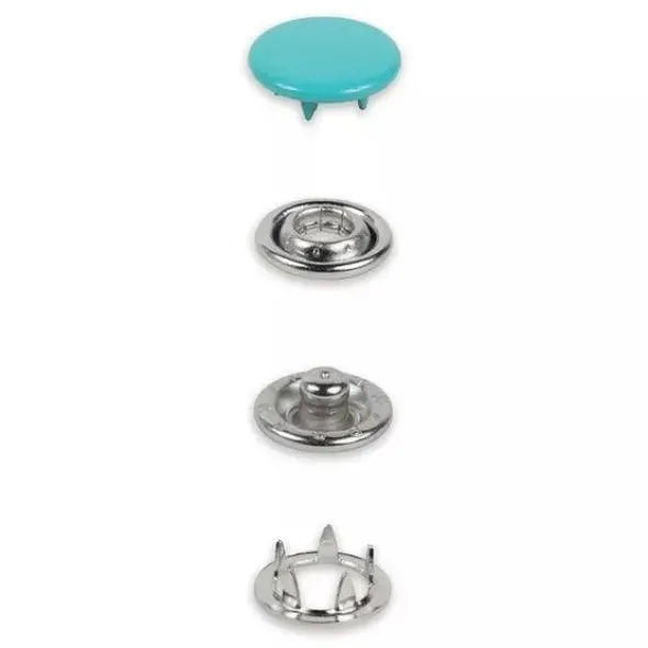 Prym - Gekleurde Jersey drukknopen 12mm - Turquoise