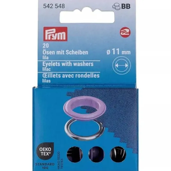 Prym - Gekleurde Nestelringen 11mm - Lilac