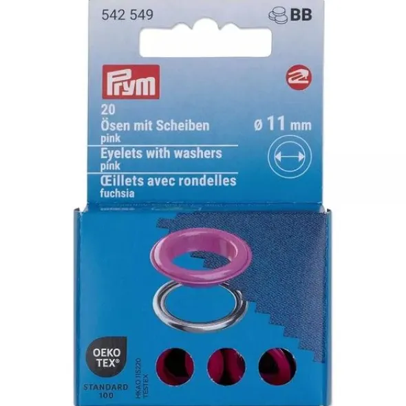 Prym - Gekleurde Nestelringen 11mm - Pink