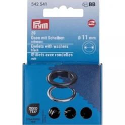 Prym - Gekleurde Nestelringen 11mm - Black