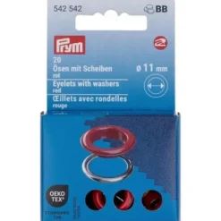 Prym - Gekleurde Nestelringen 11mm - Red