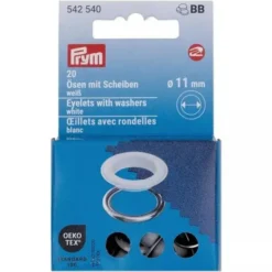 Prym - Gekleurde Nestelringen 11mm - White