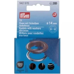 Prym - Gekleurde Nestelringen 14mm - Brown