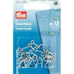 Prym Korset Haken en Ogen - Zilver