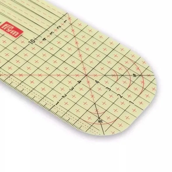 Prym - Strijkliniaal transparant - 30x10cm
