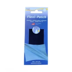 Reparatiedoek Jersey Stretch reverse - Zwart - 10 x 16 cm