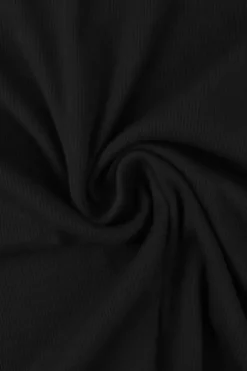 Rib Jersey - Night Black