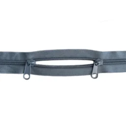 Rits met 2 Schuivers - 60cm - Niet Deelbaar - Grey