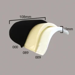 Schoudervulling Satijn 10mm - Zwart 000