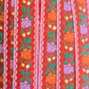 Sierband Geweven - Flowers Red