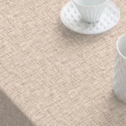 Tafelzeil - Beige/Taupe Linen-Look