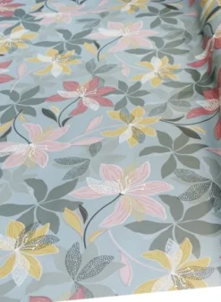 Tafelzeil - Vintage Lily on Grey