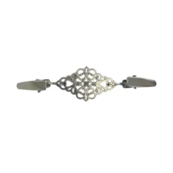 Vest-/Noorse Sluiting - Barok Zilver