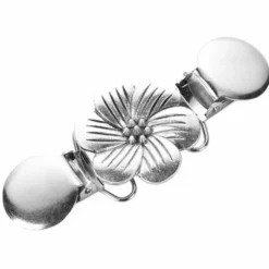 Vest-/Noorse Sluiting - Silver Flower