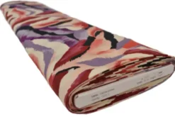 Viscose - Artistic Lines - Berry Glow
