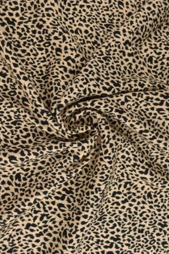 Viscose - Cheetah on Soft Beige