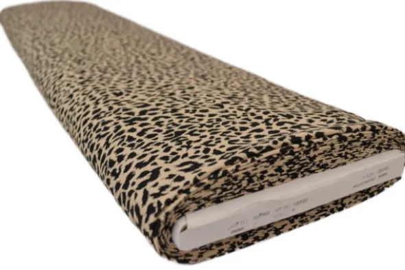 Viscose - Cheetah on Soft Beige